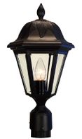 Floral Post Mounted Outdoor Light