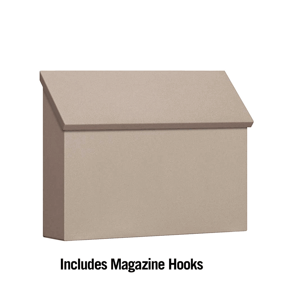 Horizontal Wall Mounted Traditional Mailbox