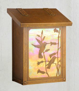 Hummingbird Vertical Wall Mounted Mailbox