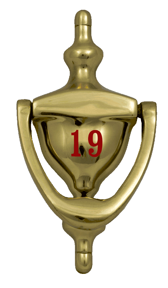 K9010 Engraved Brass Door Knocker