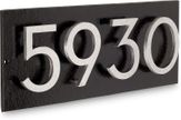 Floating Modern 3" Number Horizontal Address Plaque (1-5 Digits)
