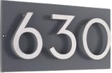 Floating Modern 4" Number Horizontal Address Plaque (1-5 Digits)