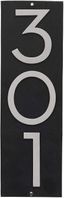 Floating Modern 3" Number Vertical Address Plaque (1-5 Digits)