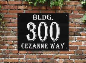 Apartment or Building Signs