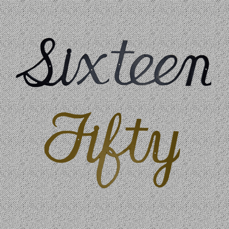 Script House Numbers, Small