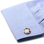 $100 Orange Poker Chip Cufflinks-CLI-CC-POK1-ORG