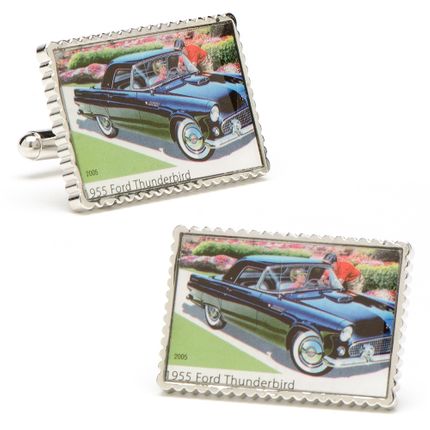 1955 Ford Thunderbird Stamp Cufflinks