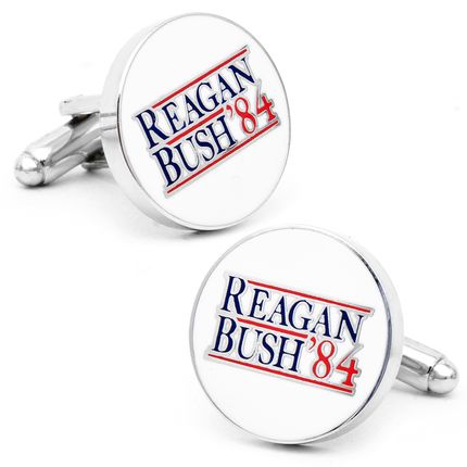 1984 Reagan Bush Button Cufflinks