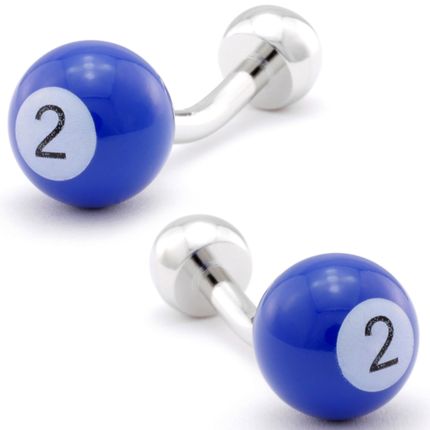 "2" Billiards Ball Cufflinks-CL-CH-156166