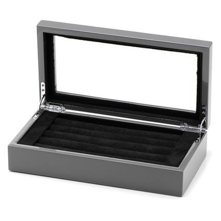 20 Pair Grey Cufflinks Collector's Case