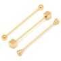 3 Piece Gold Stainless Steel Collar Bar Set