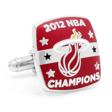 3D Miami Heat 2012 Championship Cufflinks