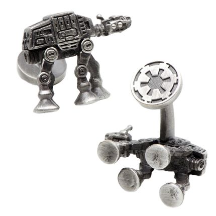 3D Palladium AT-AT Walker Cufflinks