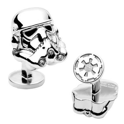3D Storm Trooper Head Cufflinks