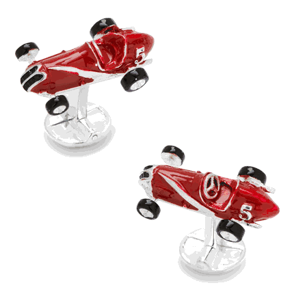 3D Vintage Race Car Cufflinks