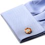 $500 Red Poker Chip Cufflinks-CLI-CC-POK5-RD