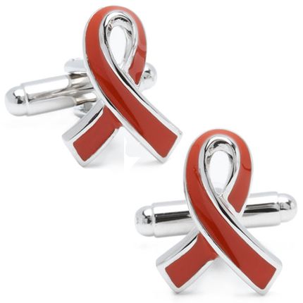 Aids Awareness Ribbon Cufflinks