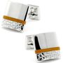 Amber and Silver Duo Cufflinks