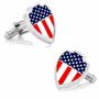 American Flag Shield Cufflinks