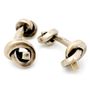 Antique Gold Rail Knot Cufflinks