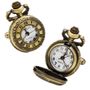 Antique Gold tone Roman Numerals Pocket Watch Cufflinks