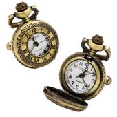 Antique Gold tone Roman Numerals Pocket Watch Cufflinks