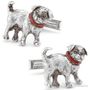 Antique Hand Painted Pug Cufflinks