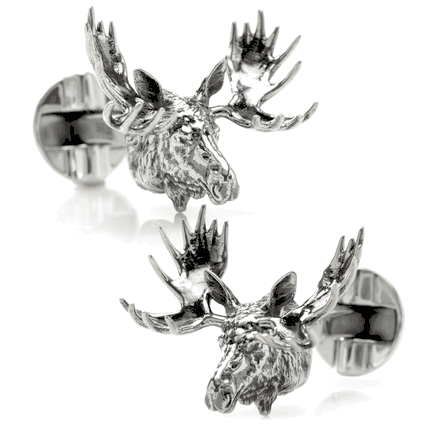Antique Moose Cufflinks