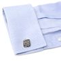Antiqued Metal Mosaic Cufflinks