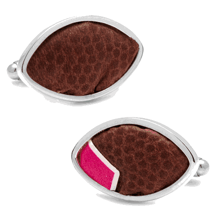 Arizona Cardinals Game Used Football Cufflinks