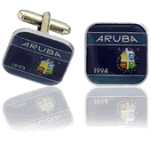 Aruban Coin Cuff Links