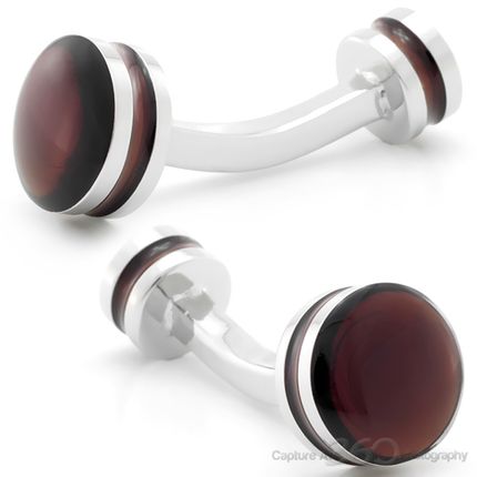 Auburn Silver Point Cufflinks