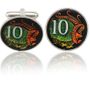 Australian Lizard 808 Coin Cuff Links