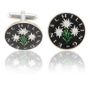 Austrian Edelweiss Coin Cuff Links