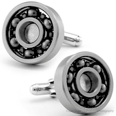 Authentic Angular Contact Steel Ball Bearings Cufflinks