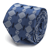 Avengers Argyle Blue Tie