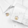 Bahamas 25-Cent Sailboat Cufflinks