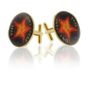 Bahamian Star Fish Penny Coin Cuff Links