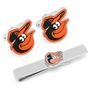Baltimore Orioles Cufflinks and Tie Bar Gift Set