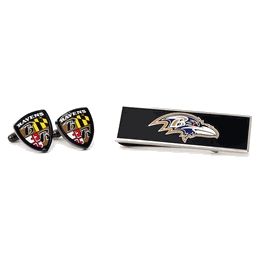 Baltimore Ravens Cufflinks And Money Clip Gift Set