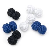 Basic Nautical Silk Knot Cuflinks