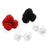 Basic Silk Knot Cufflinks