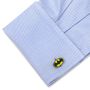 Batman and Superman Enamel Cufflinks Set