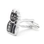 Beckoning Black Lucky Cat Cufflinks