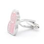 Beckoning Pink Lucky Cat Cufflinks