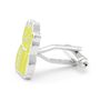Beckoning Yellow Lucky Cat Cufflinks
