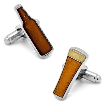 Beer and Bottle Cufflinks