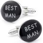 Best Man Oval Cufflinks