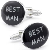 Best Man Oval Cufflinks