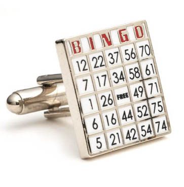 Bingo Card Cufflinks